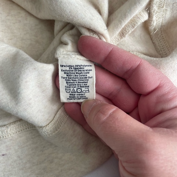 The Normal Brand Puremso Fossil Oatmeal Cream Pullover Essential Hoodie - Picture 13 of 15